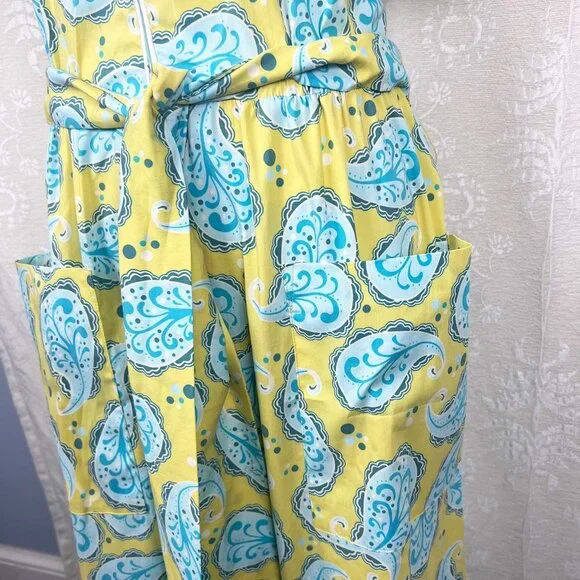 Paisley zip-up shirt dress retro-inspired - Picture 4 of 9